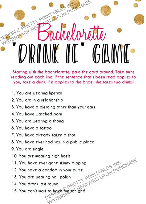 bachelorette show drinking game|free printable bachelorette drinking games.